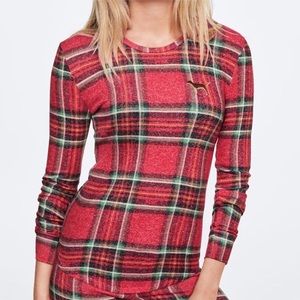 PINK VS Red Plaid Top (NEW)